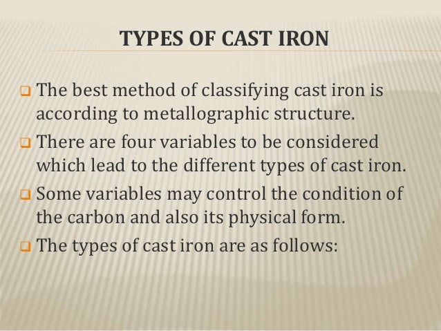 Cast Iron: Physical and Engineering Properties
